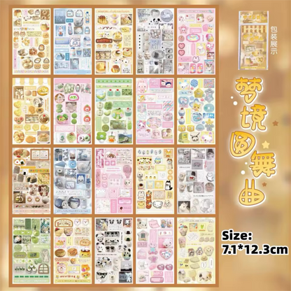 NEW! Dream Fantasy Sticker Booklet - Dream Waltz & Sweet Fantasy Edition - 20 Sticker Sheets