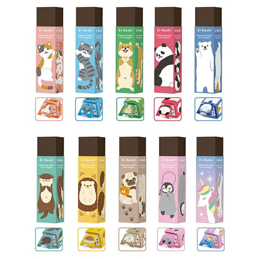 (COMING SOON) Kutsuwa Zi-Keshi Magnetic Animal Eraser – Random Pick