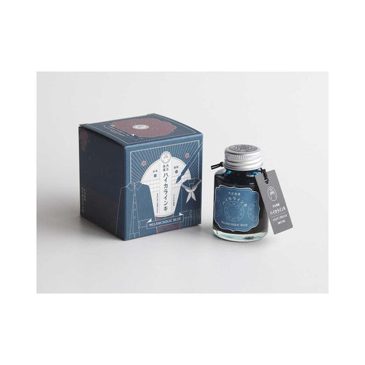 (COMING SOON) Teranishi Guitar Fountain Pen Ink - Melancholic Blue - 40ml