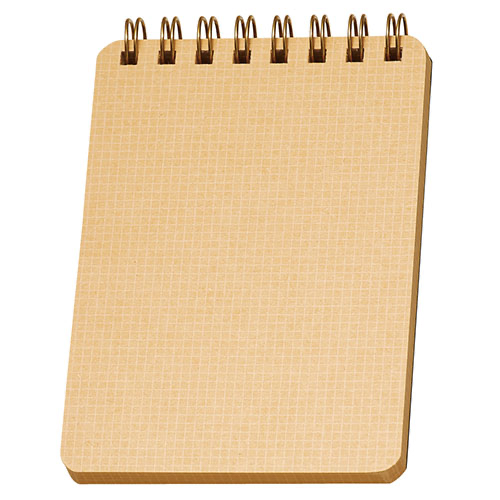 (COMING SOON) Kleid Kraft Ring A6 Memo Pad – 2mm Grid, 70 Sheets - Olive