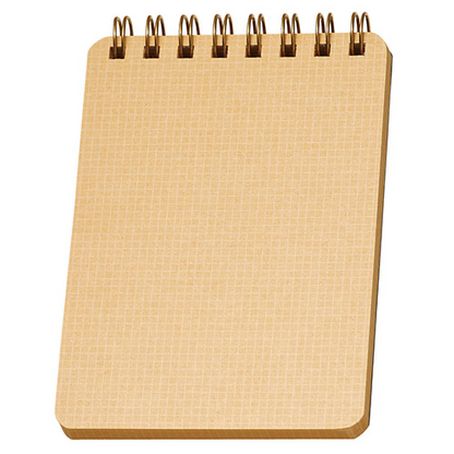 Kleid Kraft Ring A6 Memo Pad - 2mm Grid, 70 Sheets - Charcoal