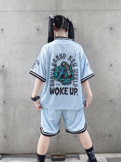 NEW! Hypercore - WOKE UP Soccer Shirt / Blue (HCT-455BLE)