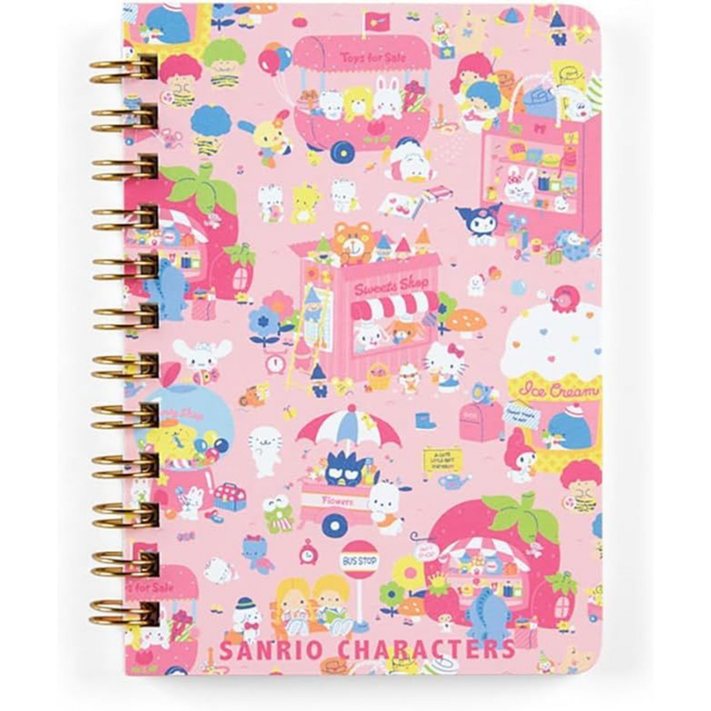 Sanrio - Ring Lined - B7 Notebook - Sanrio Characters