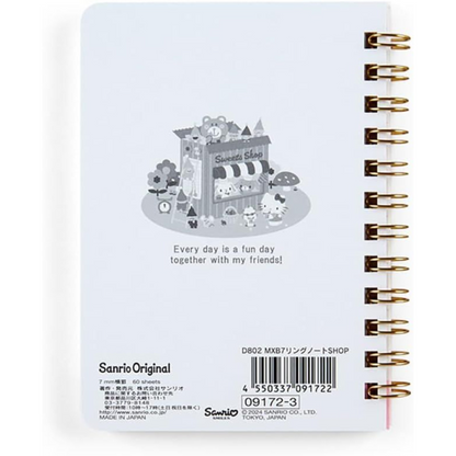 Sanrio - Ring Lined - B7 Notebook - Sanrio Characters