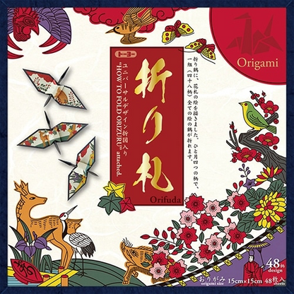 Origami Paper Toyo - Hanafuda Design - 48 Sheets