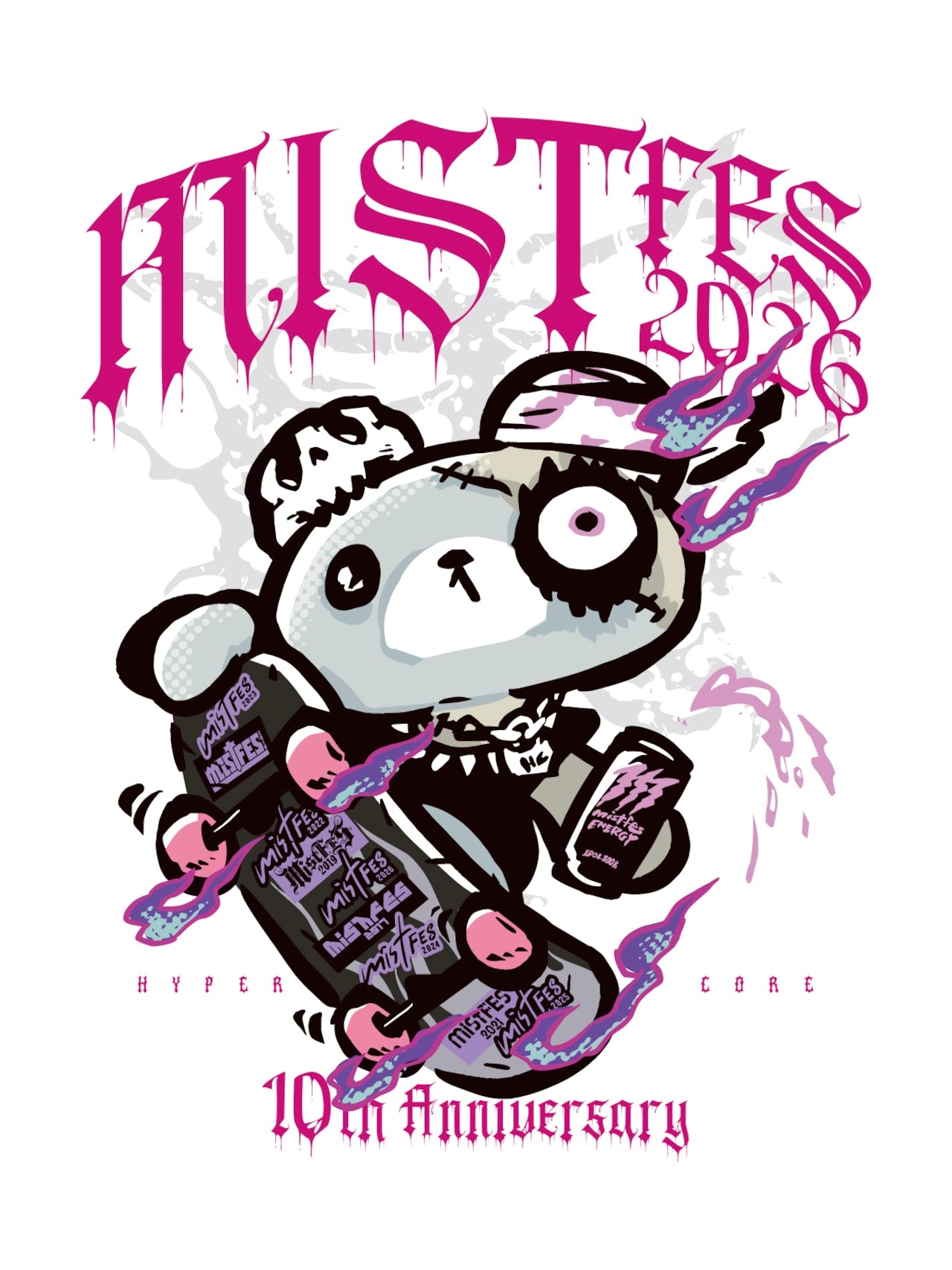 NEW! Hypercore - mistFES2026 x HYPERCORE Collaboration T-Shirt / White (HCMF-2026WH)