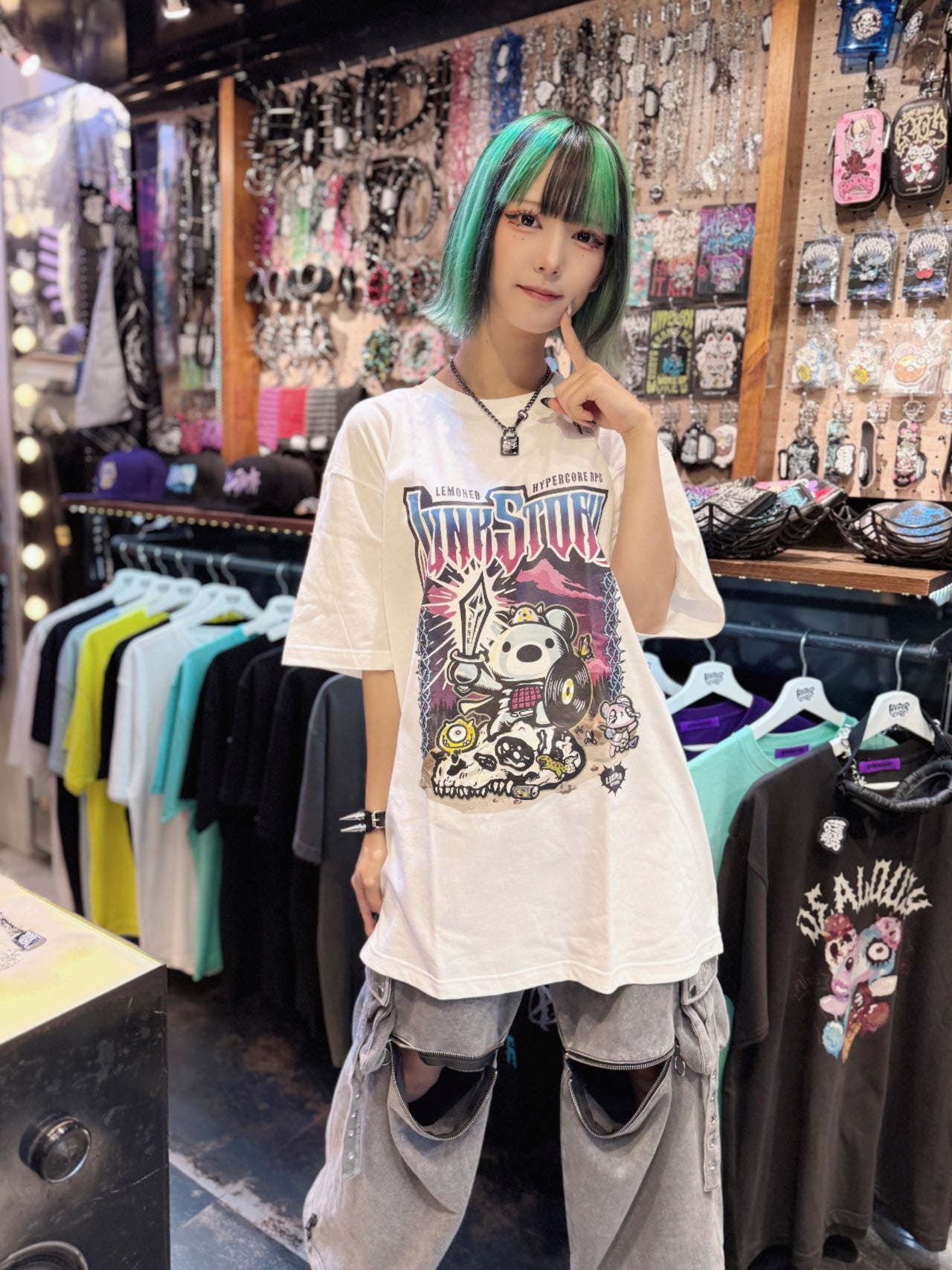 NEW! Hypercore - LEMONeD x HYPERCORE Collaboration <JUNK STORY RPG> T-Shirt (HCLMN-2503)