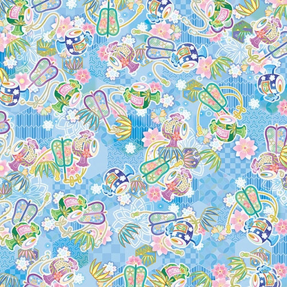 Origami Paper Toyo - Hina Doll Washi Chiyogami - Hinamatsuri - 15cm - 24 Sheets