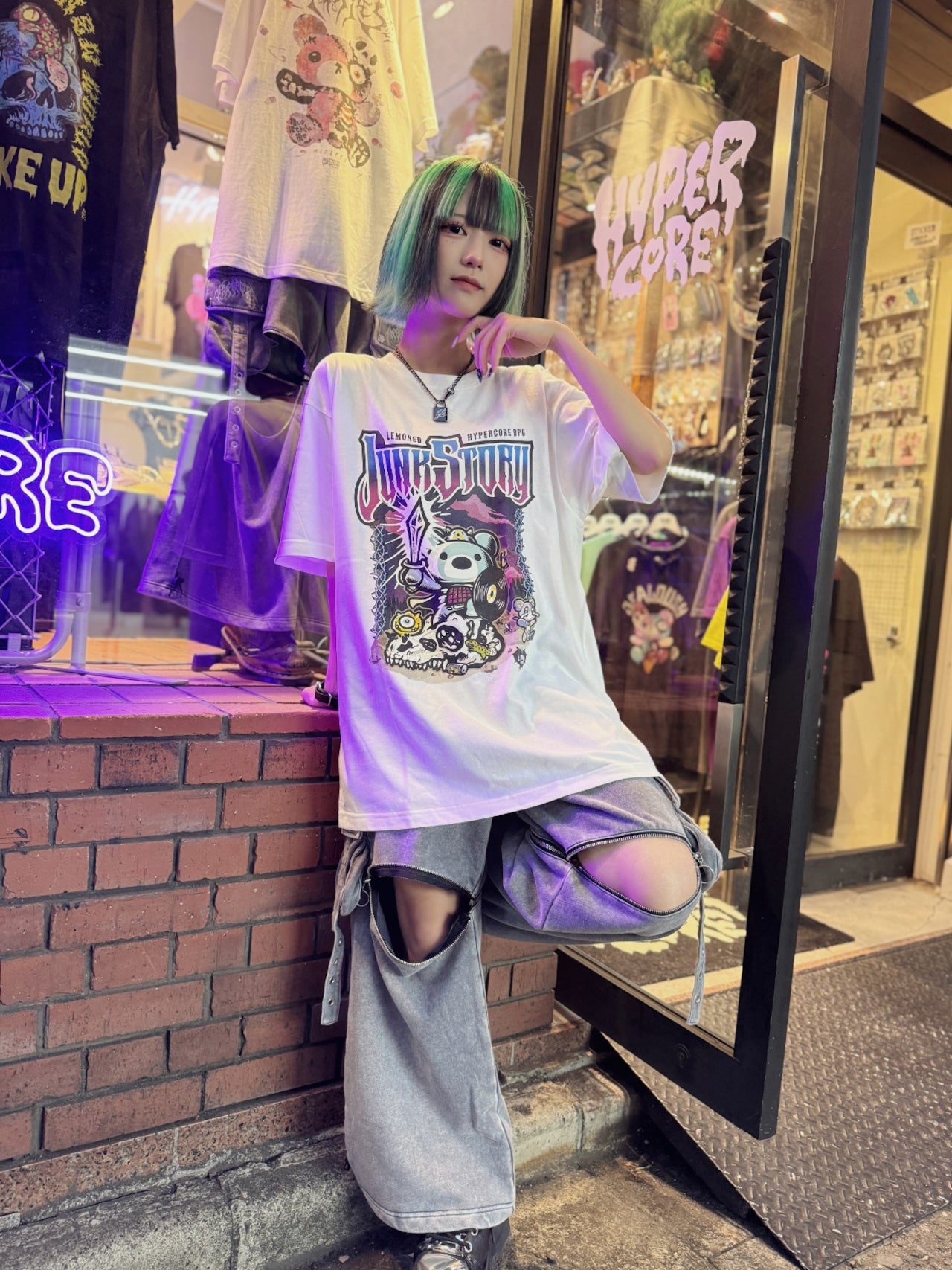 NEW! Hypercore - LEMONeD x HYPERCORE Collaboration <JUNK STORY RPG> T-Shirt (HCLMN-2503)