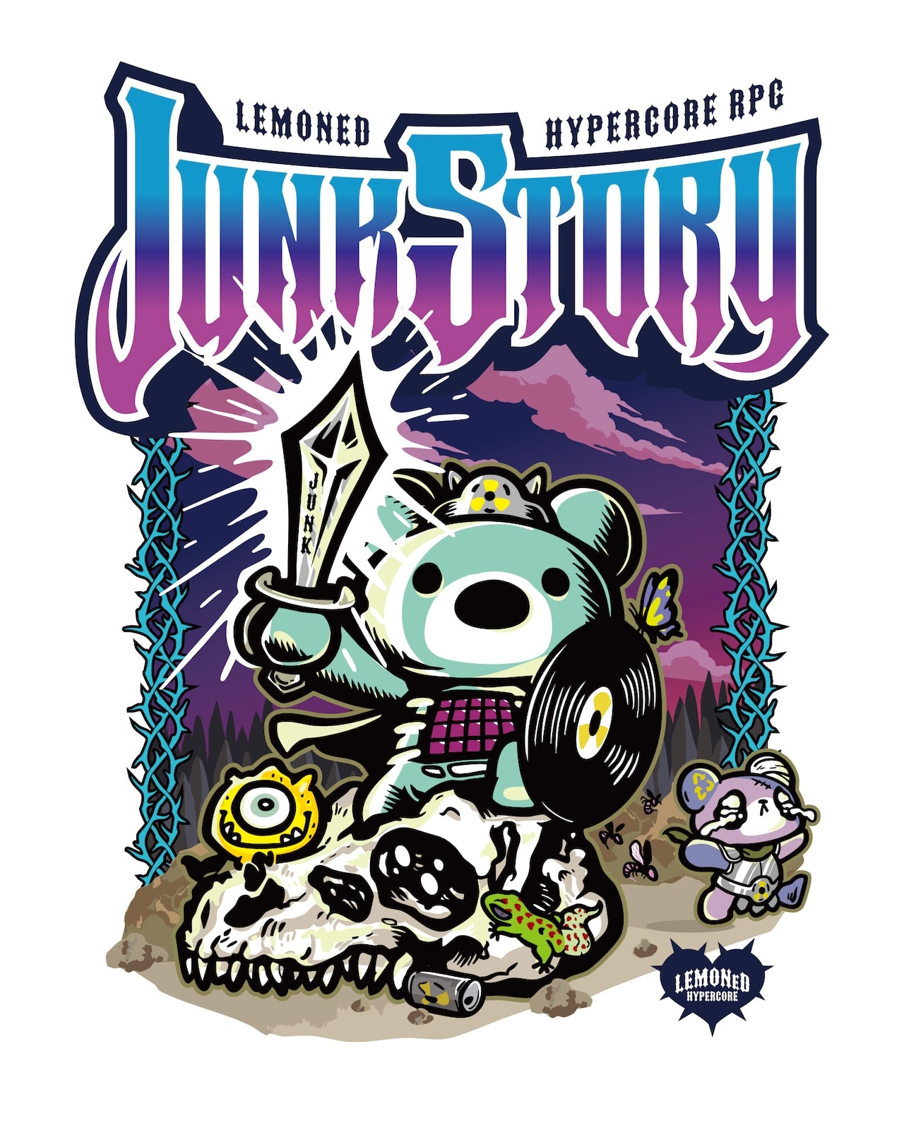 NEW! Hypercore - LEMONeD x HYPERCORE Collaboration <JUNK STORY RPG> T-Shirt (HCLMN-2503)