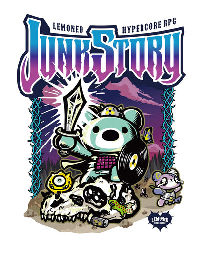 NEW! Hypercore - LEMONeD x HYPERCORE Collaboration <JUNK STORY RPG> T-Shirt (HCLMN-2503)