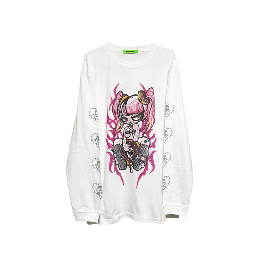 NEW! Hypercore - Temptation Donut Long Sleeve T-Shirt (HCL-161WH)
