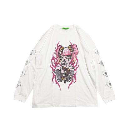 NEW! Hypercore - Temptation Donut Long Sleeve T-Shirt (HCL-161WH)