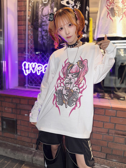 NEW! Hypercore - Temptation Donut Long Sleeve T-Shirt (HCL-161WH)