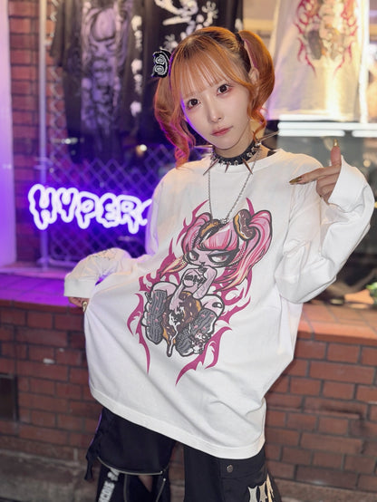 NEW! Hypercore - Temptation Donut Long Sleeve T-Shirt (HCL-161WH)