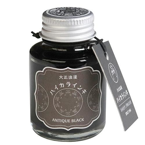 TERANISHI Chemical Guitar Taisho Roman High Color Fountain Pen Ink Antique Black