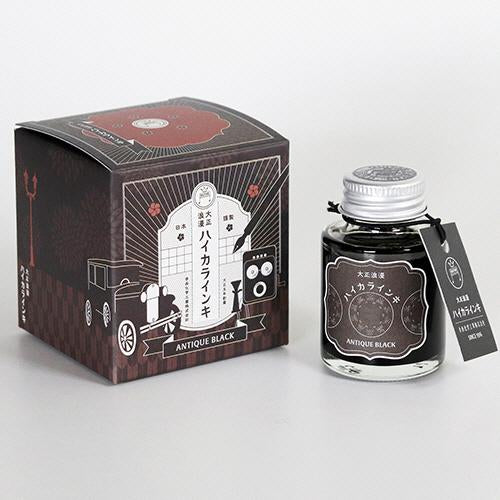TERANISHI Chemical Guitar Taisho Roman High Color Fountain Pen Ink Antique Black