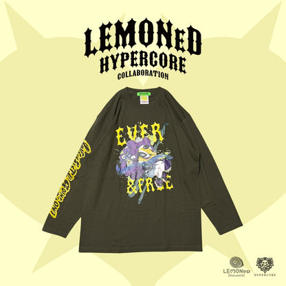 NEW! Hypercore - LEMONeD x HYPERCORE Collaboration <EVER&FREE> Long Sleeve T-Shirt (HCLMN-25D)