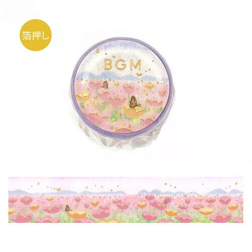 (COMING SOON) BGM Washi Tape – Dreamscape Series: Flower Garden (20mm × 5m)