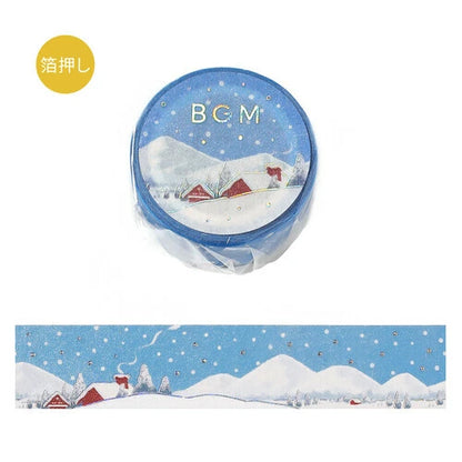 BGM Washi Tape - Dreamscape Series: Snow Country (20mm × 5m)