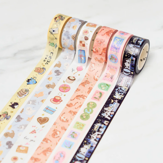 (COMING SOON) Kamio Japan Washi Tape - Life Series - 15mm × 5m