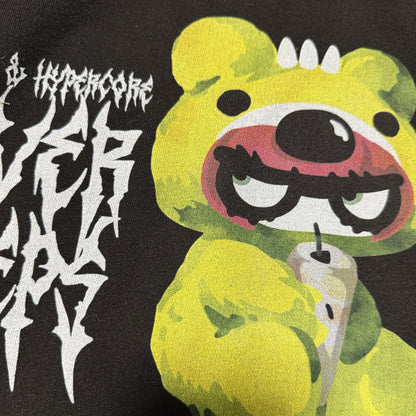 NEW! Hypercore - LEMONeD x HYPERCORE Collaboration <NEVER SLEEPS> Devil Horn Hoodie (HCLMN-25G)