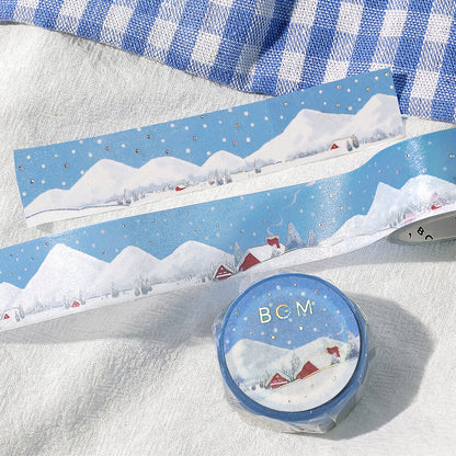 BGM Washi Tape - Dreamscape Series: Snow Country (20mm × 5m)