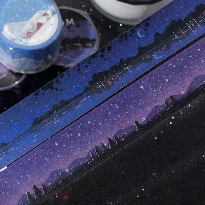 BGM Washi Tape - Dreamscape Series: Lake at Night (20mm × 5m)
