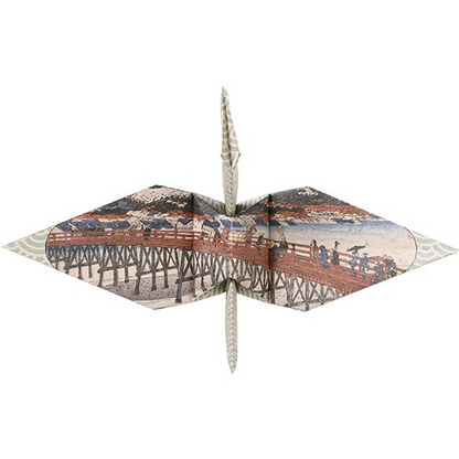 Origami Paper Toyo Crane - Ukiyo-e Edition - The Fifty-three Stations of the Tokaido