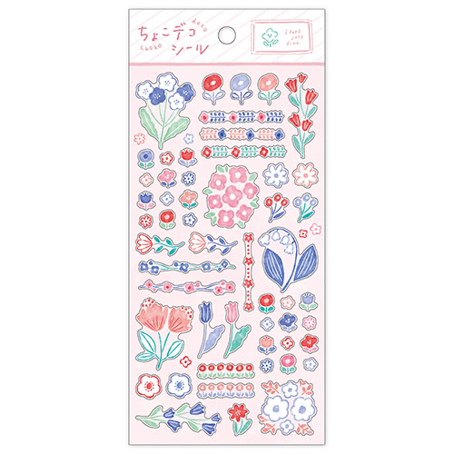 (NEW ARRIVAL) Mindwave Choco Deco Stickers - Flower Garden Bloom