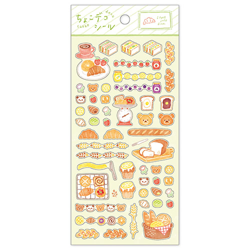 (NEW ARRIVAL) Mind Wave Choco Deco Stickers - Cozy Bakery Treats