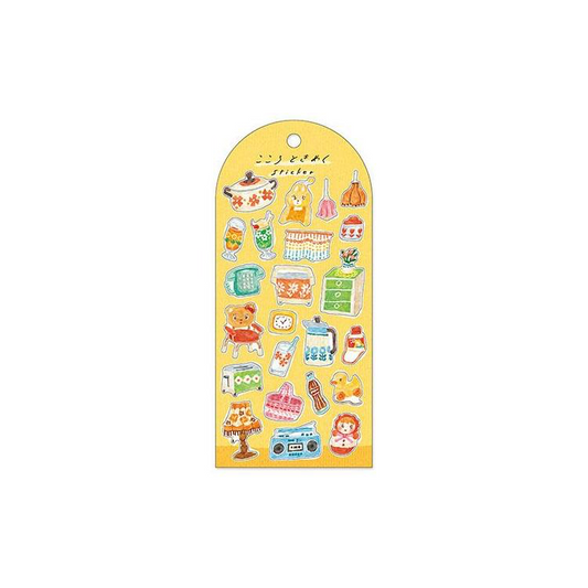 (COMING SOON) Heart-Fluttering Sticker Sheet – Retro Pop Home Edition