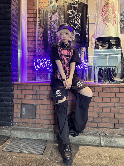 NEW! Hypercore - HC SKULL 2WAY Pants - BLACK - (HCB-150BK)