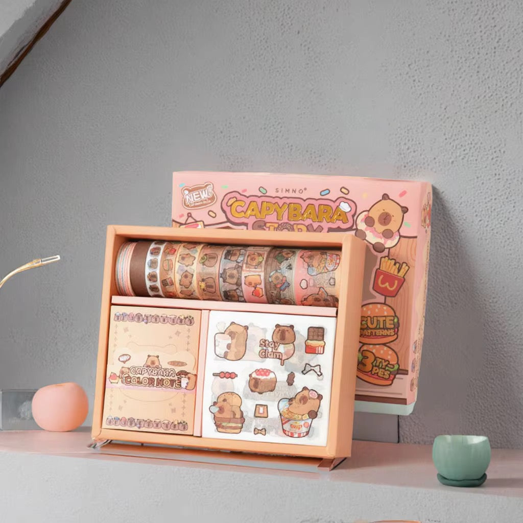 NEW! Capybara Story Scrapbook - Stationery Gift Box Set
