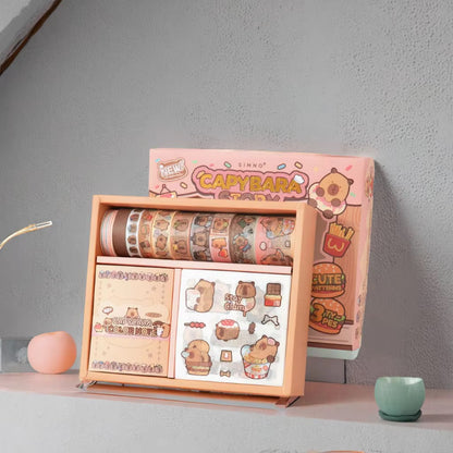 NEW! Capybara Story Scrapbook - Stationery Gift Box Set