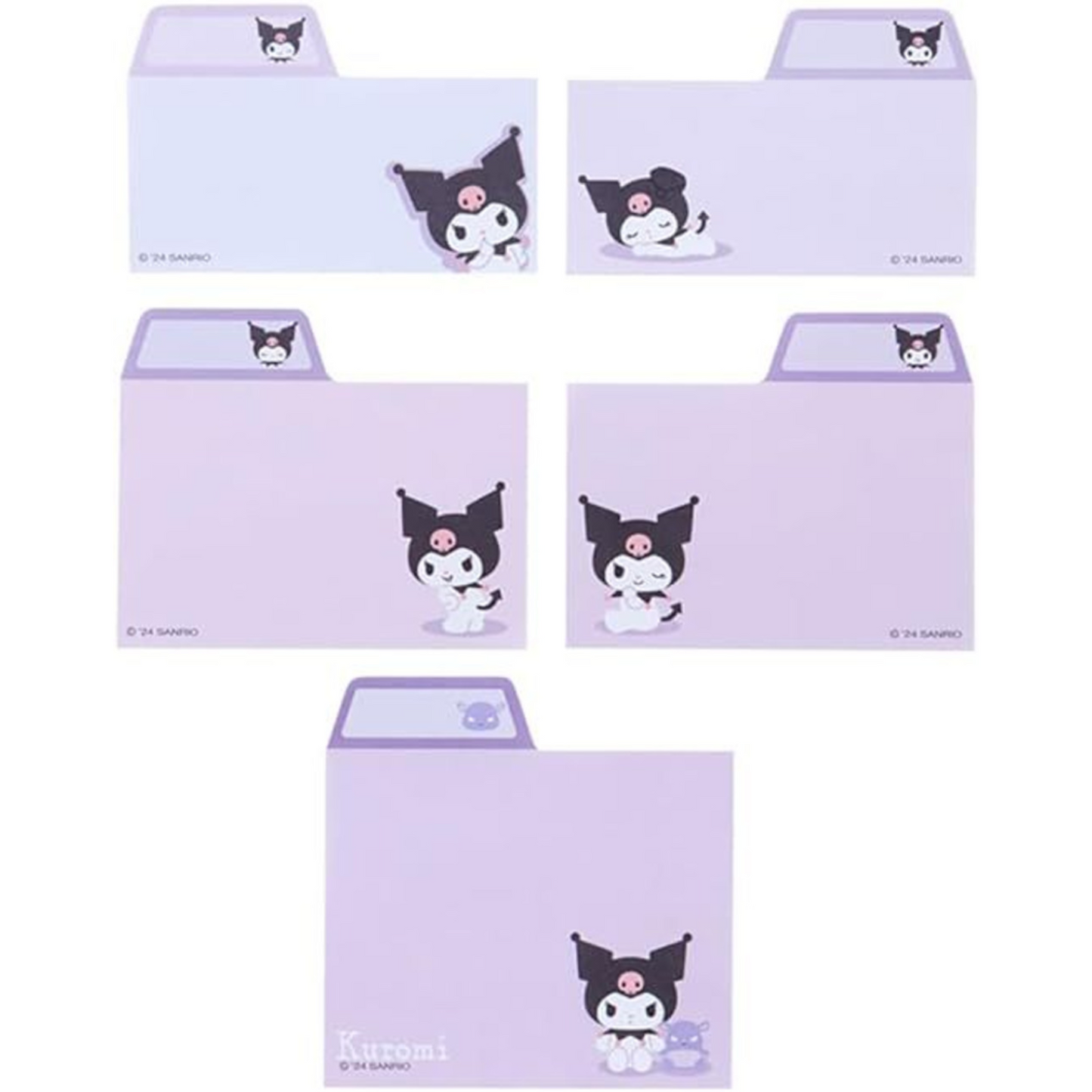 Sanrio Kuromi Index Sticky Notes (5 Pads)