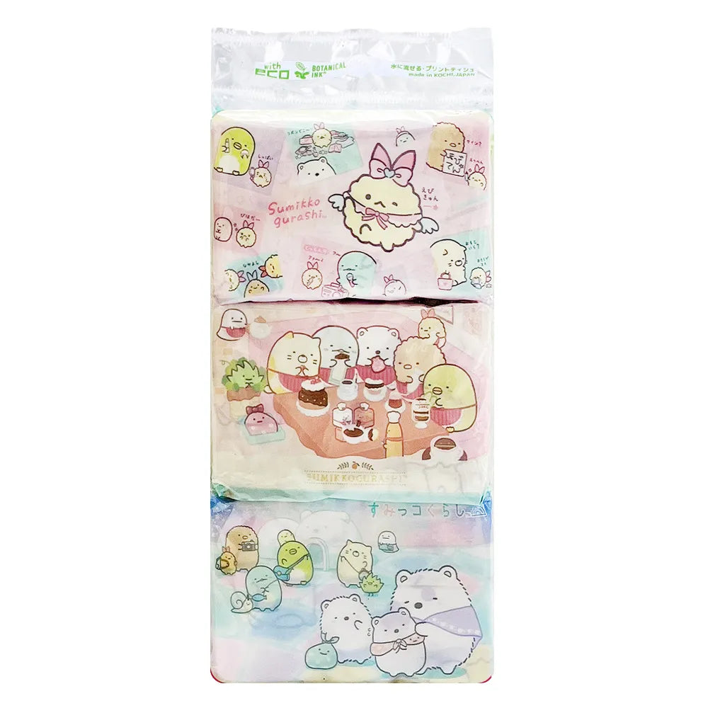 Sumikko Gurashi - Pocket Paper Tissues - Pack of 6