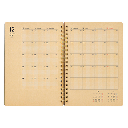 Kleid Kraft Work 2026 Diary B6 - No.8505-07 Greige