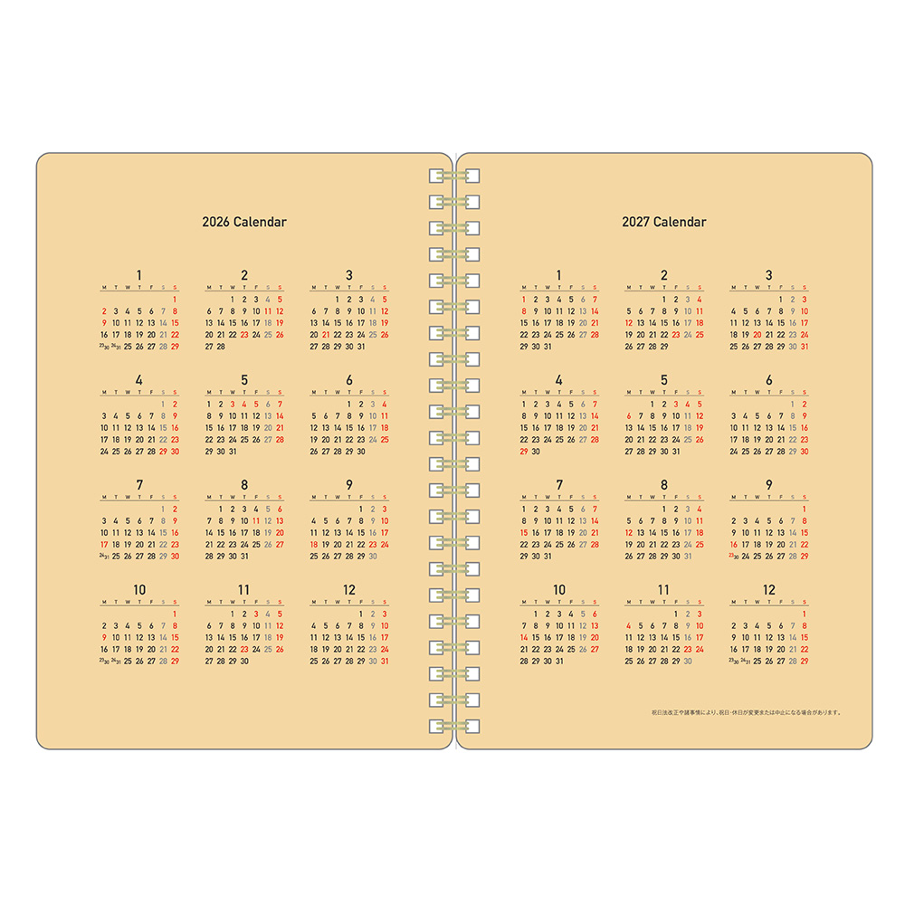 (COMING SOON) Kleid Kraft work 2026 Diary B6 - No.8505-02 Navy