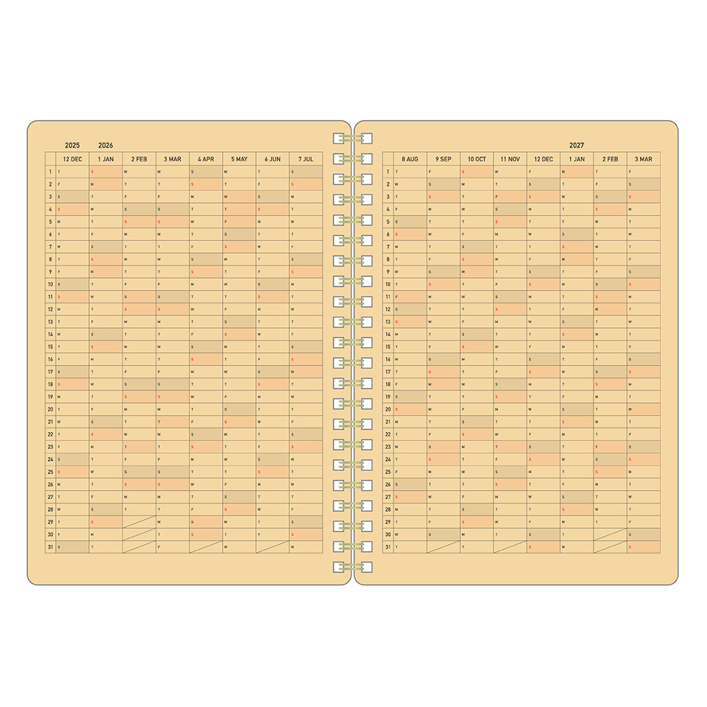 (COMING SOON) Kleid Kraft work 2026 Diary B6 - No.8505-02 Navy