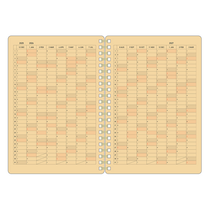Kleid Kraft Work 2026 Diary B6 - No.8505-07 Greige