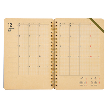 Kleid Kraft Work 2026 Diary B6 - No.8505-07 Greige