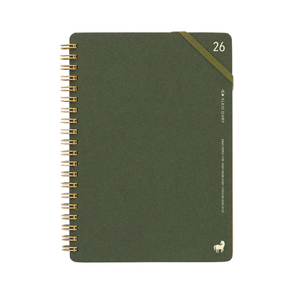 Kleid Kraft work 2026 Diary B6 - No.8505-03 Olive Drab