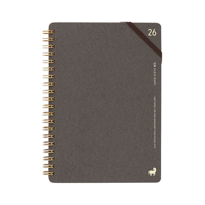 Kleid Kraft work 2026 Diary B6 - No.8505-01 Charcoal