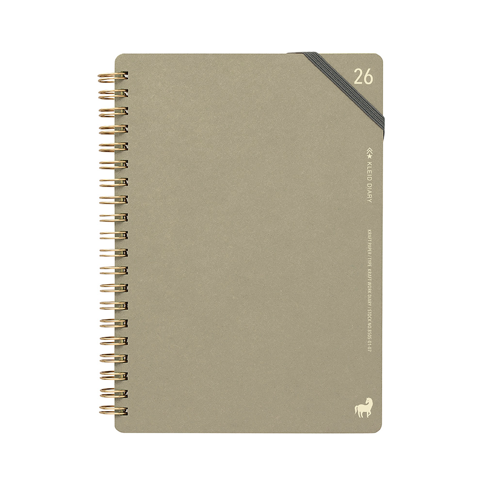 (COMING SOON) Kleid Kraft work 2026 Diary B6 - No.8505-07 Greige