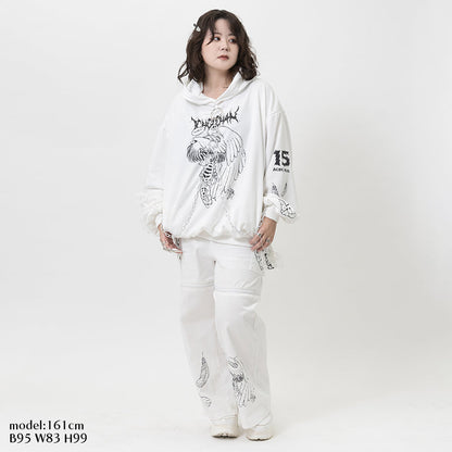 ACDC RAG Ribcage Angel Hoodie - Sinister Wings & Heavenly Screams
