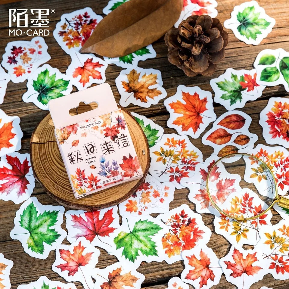 Sticker Box - Autumn Letters - 45 Stickers