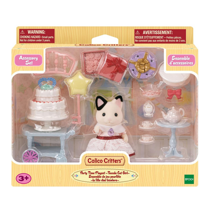 Calico Critters - Party Time Playset Tuxedo Cat Girl