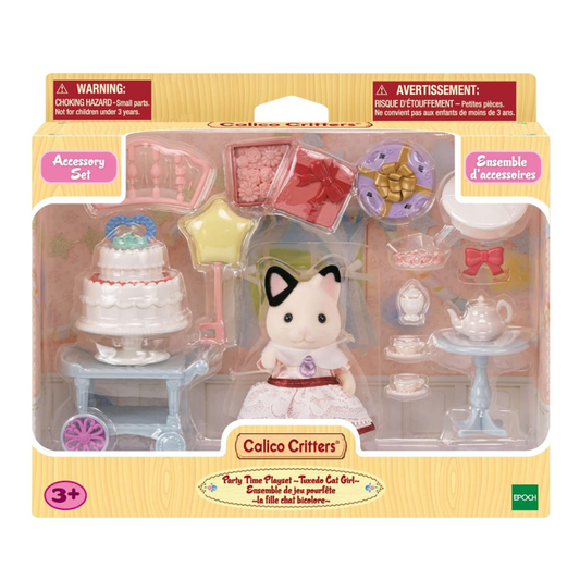 Calico Critters - Party Time Playset Tuxedo Cat Girl