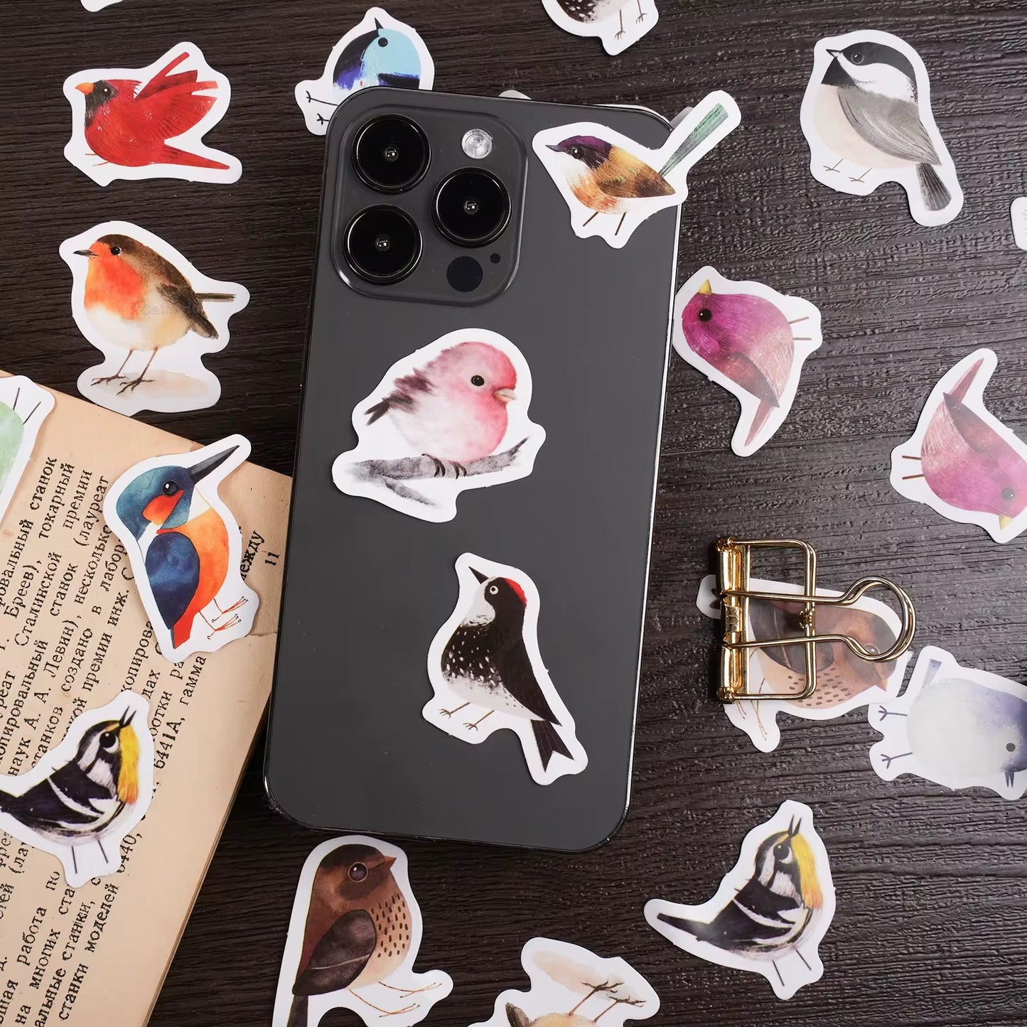 NEW! Sticker Box - Little Birds Chirp - 45 Stickers